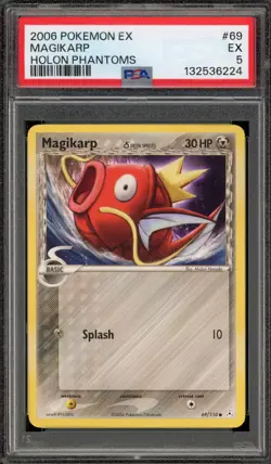 Pokemon Magikarp EX Holon Phantoms #69 PSA 5 - Image 1