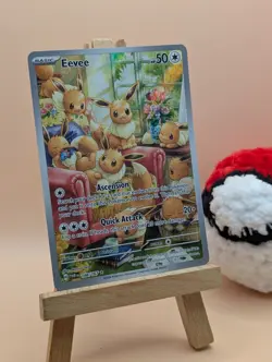 Eevee - 188/167 - Twilight Masquerade - Holo Full Art Card - Pokemon TCG - Image 1