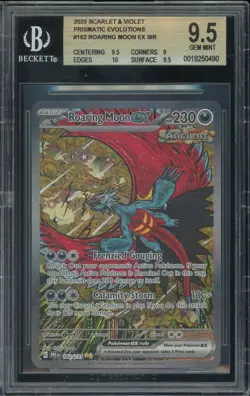 2025 Pokemon Prismatic Evolutions Roaring Moon ex Special Ill. Rare #162 BGS 9.5 - Image 1