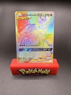 Pokemon TCG Solgaleo & Lunala Tag Team GX Cosmic Eclipse 254/236 Holo Secret NM - Image 1