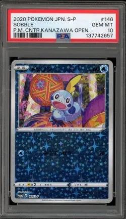 Pokemon Sobble PM Center Kanazawa Opening JPN Reverse Holo Promo #146 PSA 10 - Image 1