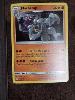 Pokemon SWIRL Machamp 65/145 Guardians Rising Holo Cosmos Holo NM - Image 4