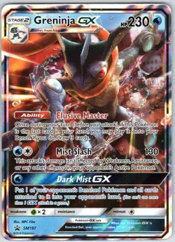 Greninja 14/39 Holo Kalos Starter Set & Greninja GX SM197 Promo Pokemon NM - Image 1
