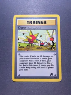 Pokemon TCG - Digger - Rockets Secret Machine - 75/82 Unlimited Team Rocket - Image 1