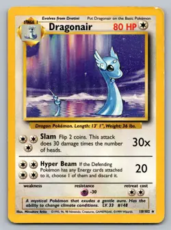 Pokemon TCG Base Set Dragonair 018/102 - Image 1