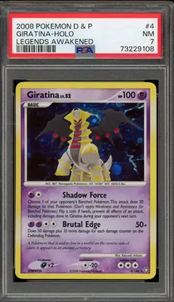 Pokemon Giratina Legends Awakened Holo Rare #4 PSA 7 - Image 1