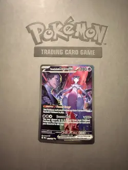 Pokemon TCG Team Rockets Mewtwo EX 213/182 Full Art English SIR - Image 1