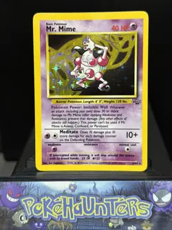 Pokemon Card Mr. Mime 6/64 Jungle Set WOTC Rare Holo Light Play - Image 1