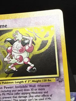 Pokemon Card Mr. Mime 6/64 Jungle Set WOTC Rare Holo Light Play - Image 3