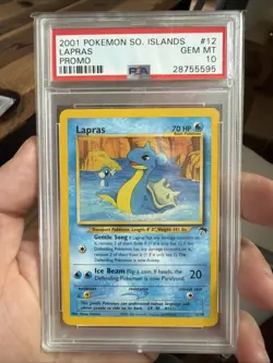 2001 POKEMON SOUTHERN ISLANDS PROMO #12 LAPRAS PROMO Gem Mint PSA 10 - Image 1