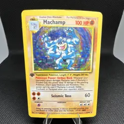 Pokemon Machamp 008/102 Deck Exclusives Holo Rare 1st Edition 100 HP - Image 1
