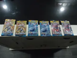 AWESOME LOT Pokemon Sun & moon base set 6, Booster Packs Factory Sealed AS SHOWN - Image 1