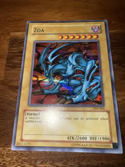 Yu-Gi-Oh! TCG Zoa TFK-001 Prismatic Secret Rare Holo Card Limited Edition NM - Image 3
