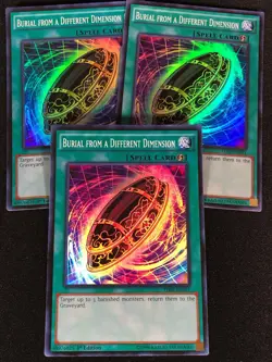 Yugioh Burial from a Different Dimension THSF-EN051 1st Super x3 (NM) - Image 1