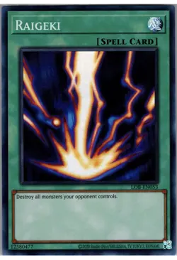 Yugioh Legend of Blue Eyes White Dragon (25th) #LOB-EN053 Raigeki NM - Image 1