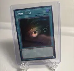 Yugioh - Dark Hole (NM) - LOB-EN052 - Super Rare - 25th Anniversary - Image 1