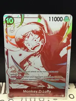 One Piece Card Game - Monkey.D.Luffy (3rd Anniversary Promo) ST10-006 SR Foil NM - Image 1