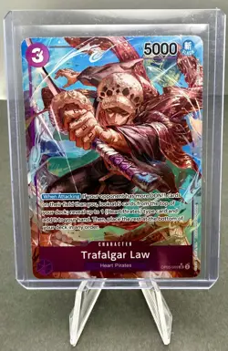 One Piece Trafalgar Law OP05-069 Alt Art Foil Awakening of the New Era Bandai - Image 1