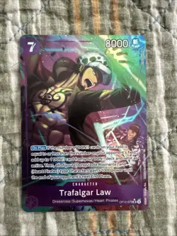 Trafalgar Law OP12-073 Alt Art Super Rare Legacy of the Master English NM Foil - Image 1
