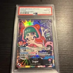 2025 One Piece TCG SUGAR Alt Art PSA 10 English OP10-003 - Image 1