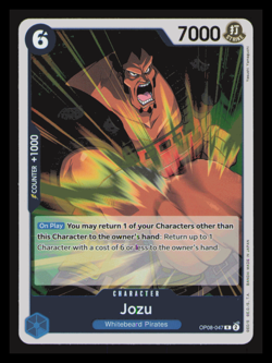 Jozu OP08-047 Two Legends - Rare-NM- One Piece TCG - English NM - Image 1