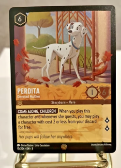 Perdita Devoted Mother FOIL 15/204 | Disney Lorcana Into the Inklands TCG - Image 1