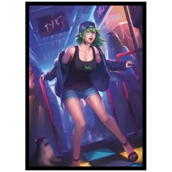 Tracey - Retro Gamer - Anime - Yugioh Size - 100 Smooth Matte TCG Card Sleeves - Image 1