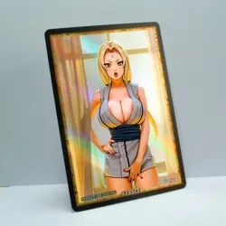 TSUNADE Waifu Anime Card LIMITED 1/1 Custom TCG Holo Goddess Story ACG T13747 - Image 2