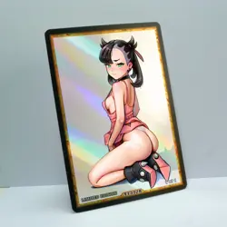 MARNIE Waifu Anime Card LIMITED 1/1 Custom TCG Holo Goddess Story ACG T13728 - Image 2