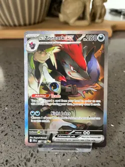 Pokemon TCG Journey Together N's Zoroark EX Card 185/159 - Mint Pack Fresh. - Image 1