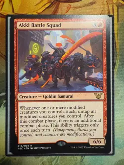 Akki Battle Squad Commander: Kamigawa: Neon Dynasty (Non-Foil), #018 - Image 1