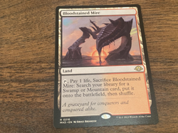 WotC MAGIC the Gathering MODERN HORIZONS 3 unplayed mint rare BLOODSTAINED MIRE - Image 2