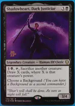 Shadowheart Dark Justiciar (Prerelease) FOIL Battle for Baldur's Gate PLD 493545 - Image 1