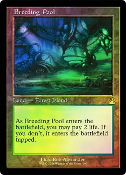 Breeding Pool Foil Retro Frame Ravnica Remastered NM MTG - Image 1