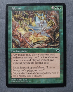 ALUREN MAGIC THE GATHERING WIZARDS OF THE COAST ENCHANTMENT MTG - Image 1