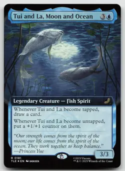 Tui and La, Moon and Ocean (Extended Art) R Foil Avatar: The Last Airbender 181 - Image 1