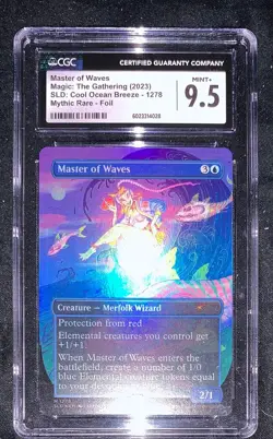 Master of Waves Foil CGC 9.5 Graded Secret Lair MTG - Image 1