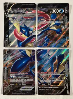 💥 Pokemon Black Star Promo Greninja V Union Holo Set of 4 - SWSH155 - SWSH158 - Image 1