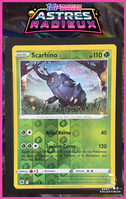 Carte Pokemon Scarhino 008/189 Reverse EB10 Astres Radieux FR - Image 1