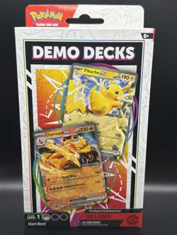 Pokemon Demo Decks Charizard GX & Pikachu GX Cards Set - Image 1