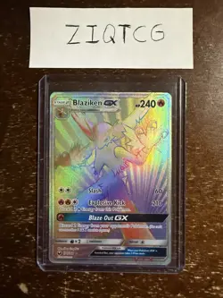 Near mint Blaziken GX 170/168 SM-Celestial Storm Full Art Secret Rare Pokemon - Image 1