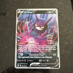 Pokemon 2022 World Championships ADP DECK Crobat V 104/189 TCG NM/M - Image 1