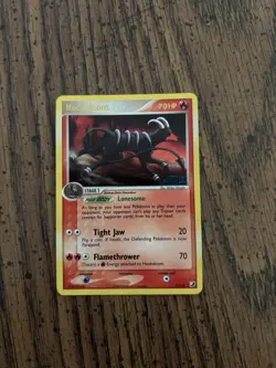 Pokemon Ex Unseen Forces Houndoom Reverse Holo Stamped 7/115 - Image 1