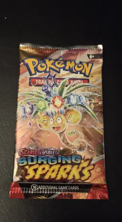 Pokemon Scarlet and Violet Surging Sparks Booster Pack - Image 1