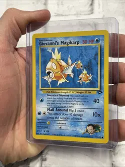 Giovanni's Magikarp 73/132 Gym Challenge Common Pokemon Card Pokemon WOTC LP+ - Image 2