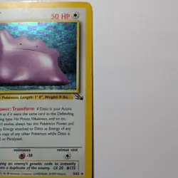 Pokemon Fossil 1st Edition Ditto 3/62 WOTC 1999 - Image 5