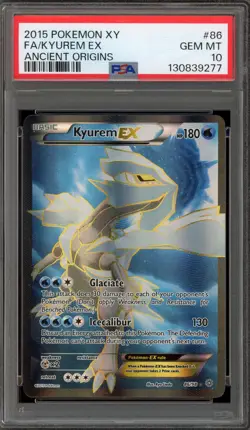 Pokemon Kyurem EX XY Ancient Origins Full Art #86 PSA 10 Gem Mint - Image 1
