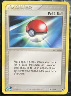 2003 Pokemon EX Ruby & Sapphire Poke Ball #86/109 - E Reader - Image 1