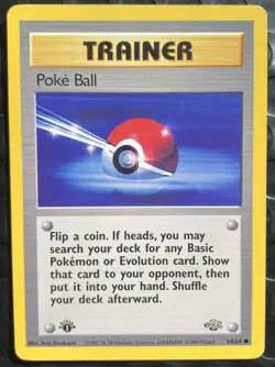 Poke Ball #64/64 1st Edition Jungle NM/Near Mint Pokemon 1999 - Image 1
