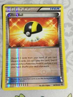 D1388 POKEMON TCG PLASMA BLAST ULTRA BALL 90 REVERSE HOLO NM UNCOMMON - Image 1